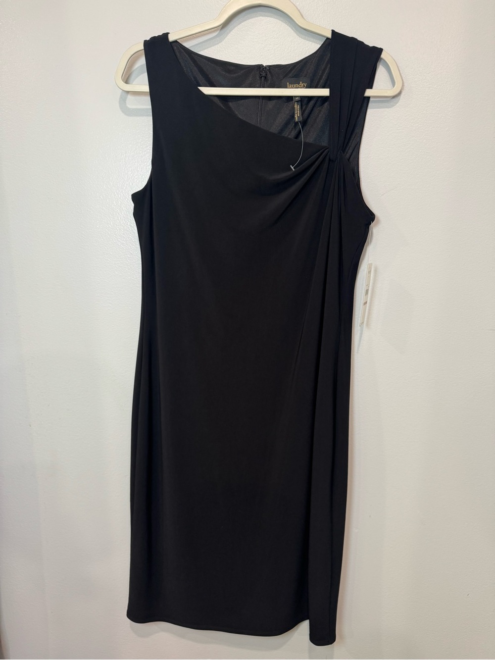 Laundry by Shelli Segal Women's Black Dress Midi Sleeveless  Size 12 NEW
